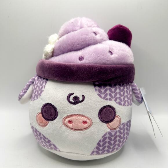 Cuddle Barn PlushGoals Lil Series Knit Mooshake Stuffed Animal NWT - Picture 1 of 5